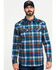 Image #1 - Cody James Men's FR Geo Print Long Sleeve Work Shirt - Big , Light Blue, hi-res