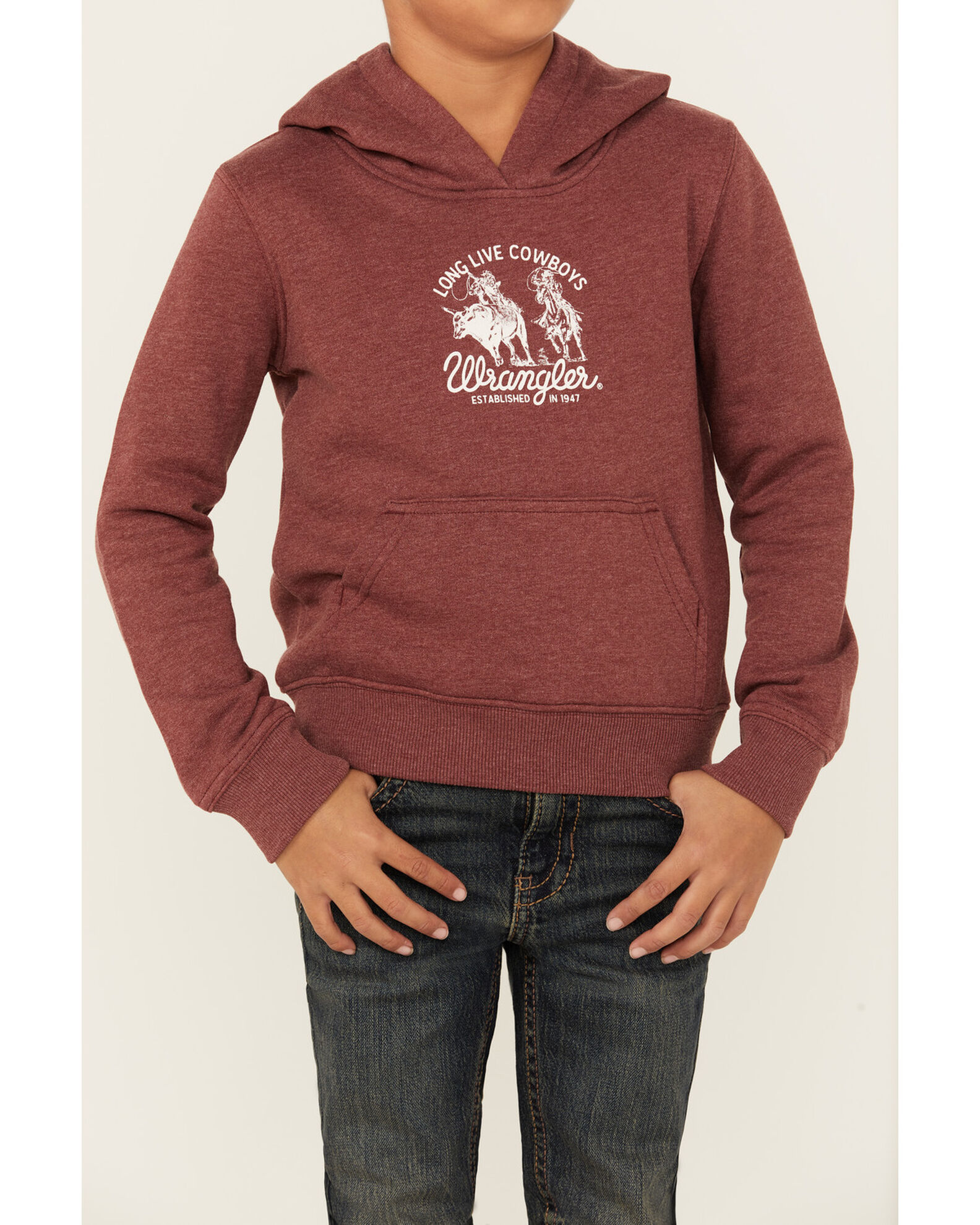 Wrangler Boys Long Live Cowboys Hooded Sweatshirt Sheplers