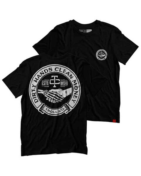 Image #1 - Troll Co Men's Haggler Short Sleeve Graphic T-Shirt , Black, hi-res