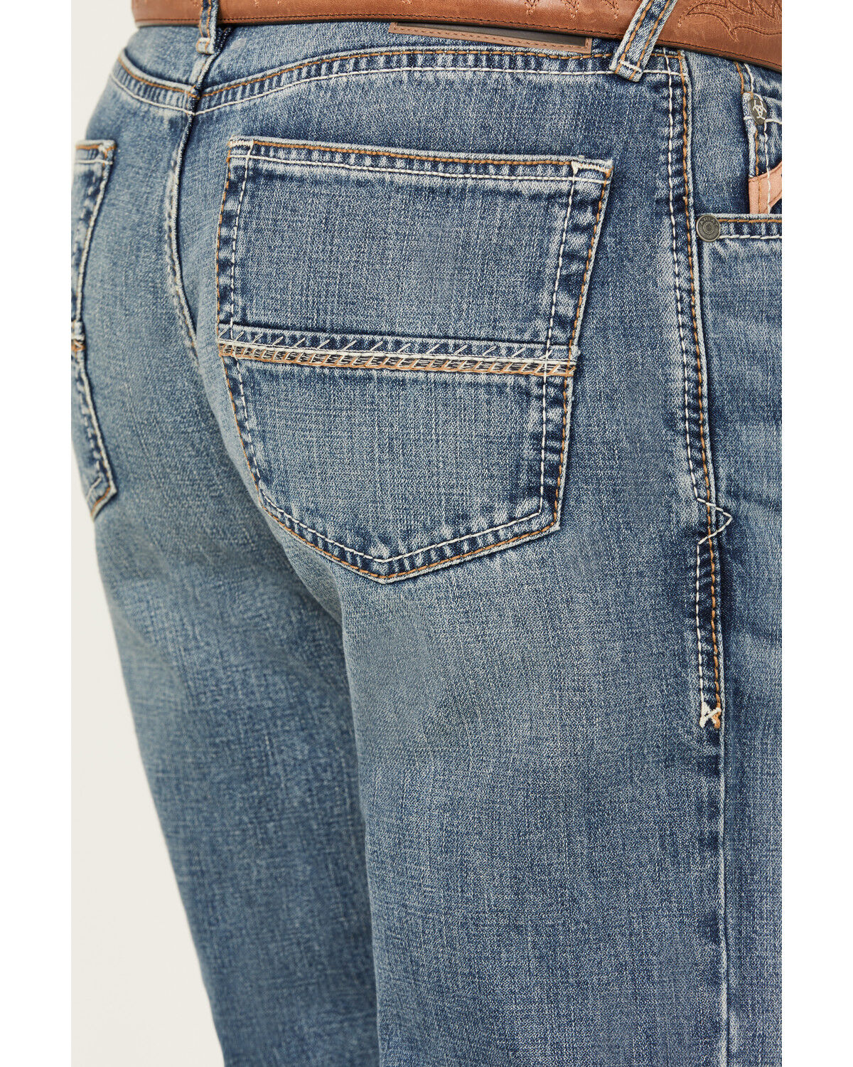 Ariat Men's M4 Soquel Sebastian Medium Wash Relaxed Bootcut Rigid Jeans