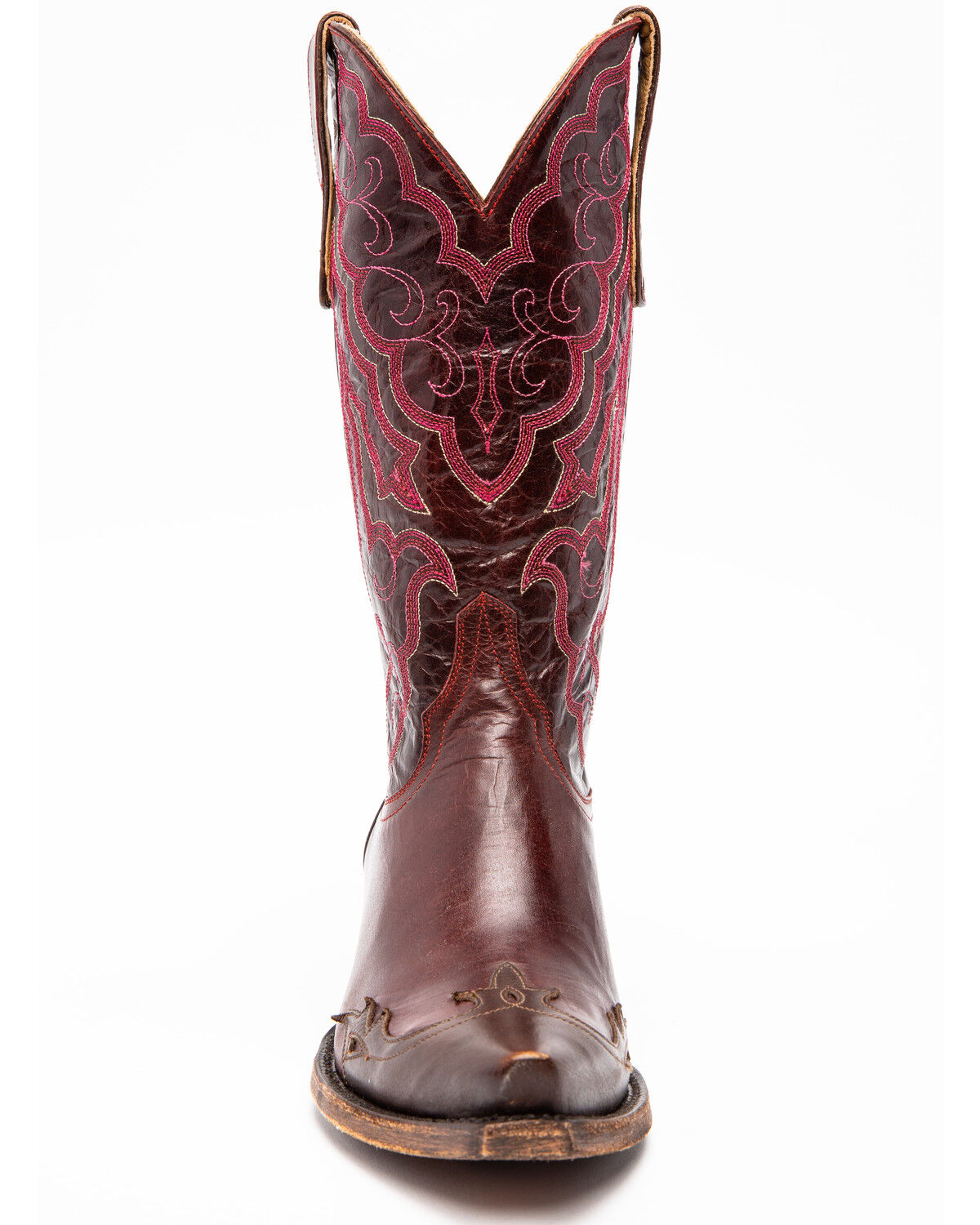 dark red cowboy boots