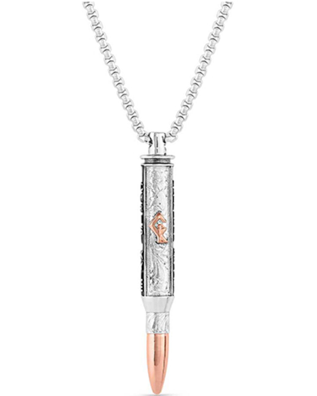Image #2 - Montana Silversmiths Men's Chris Kyle Necklace, Silver, hi-res
