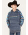 Hooey Boys' Serape Logo Graphic Hooded Sweatshirt, Navy, hi-res