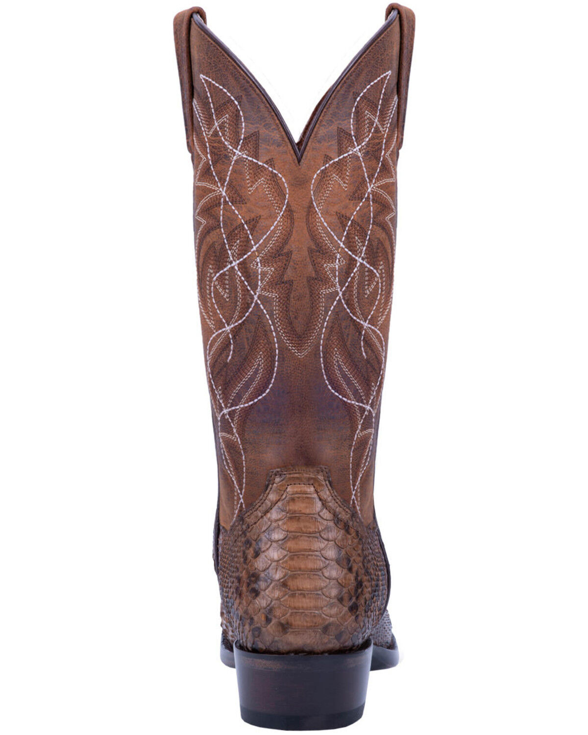 Image #4 - Dan Post Men's Manning Exotic Python Western Boots - Round Toe, Bay Apache, hi-res