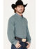 Image #2 - RANK 45&reg; Men's Colt Geo Print Long Sleeve Button-Down Western Shirt, White, hi-res