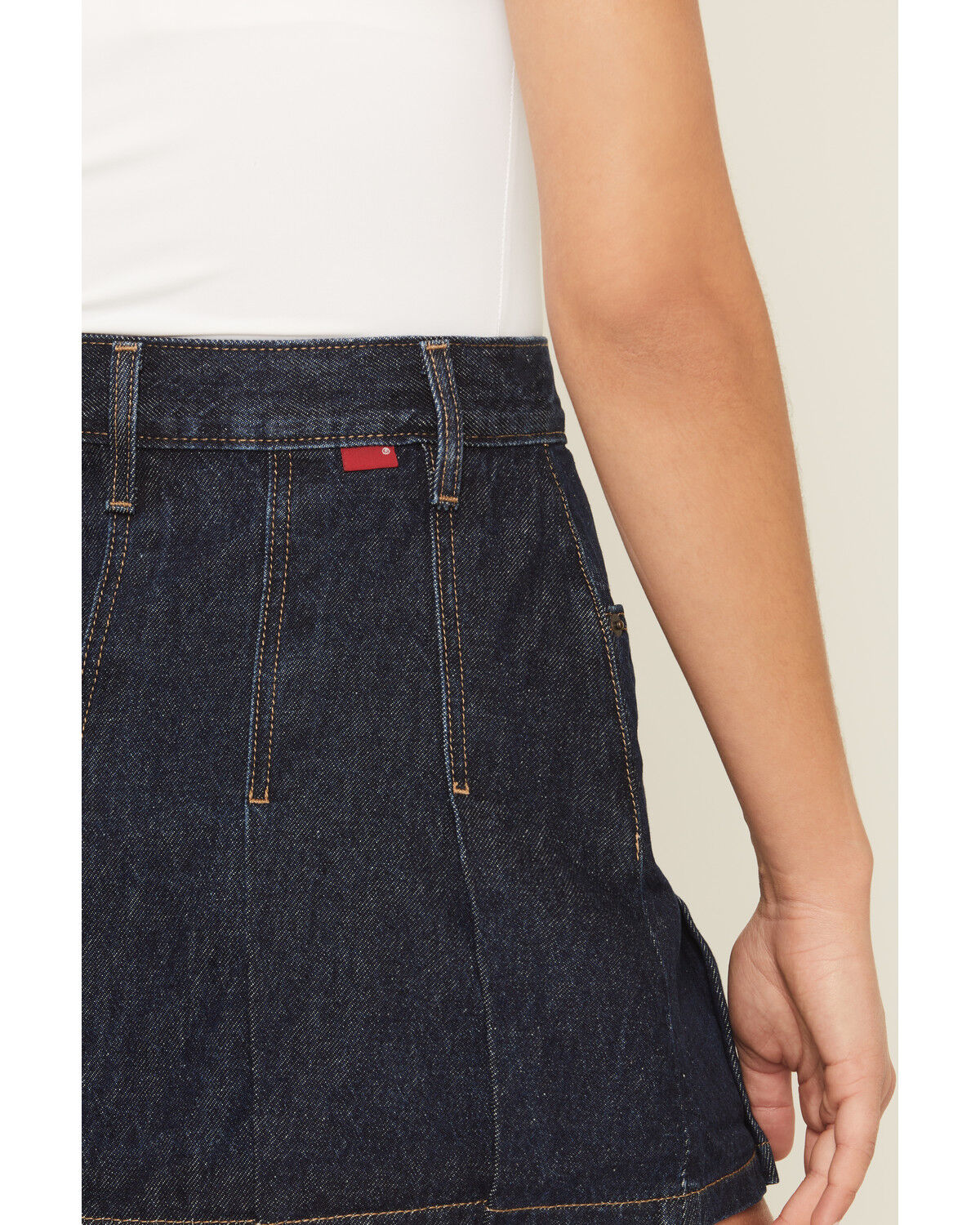 Image #4 - Levi's Women's Dark Wash Remember Together Pleated Denim Mini Skirt, Dark Wash, hi-res