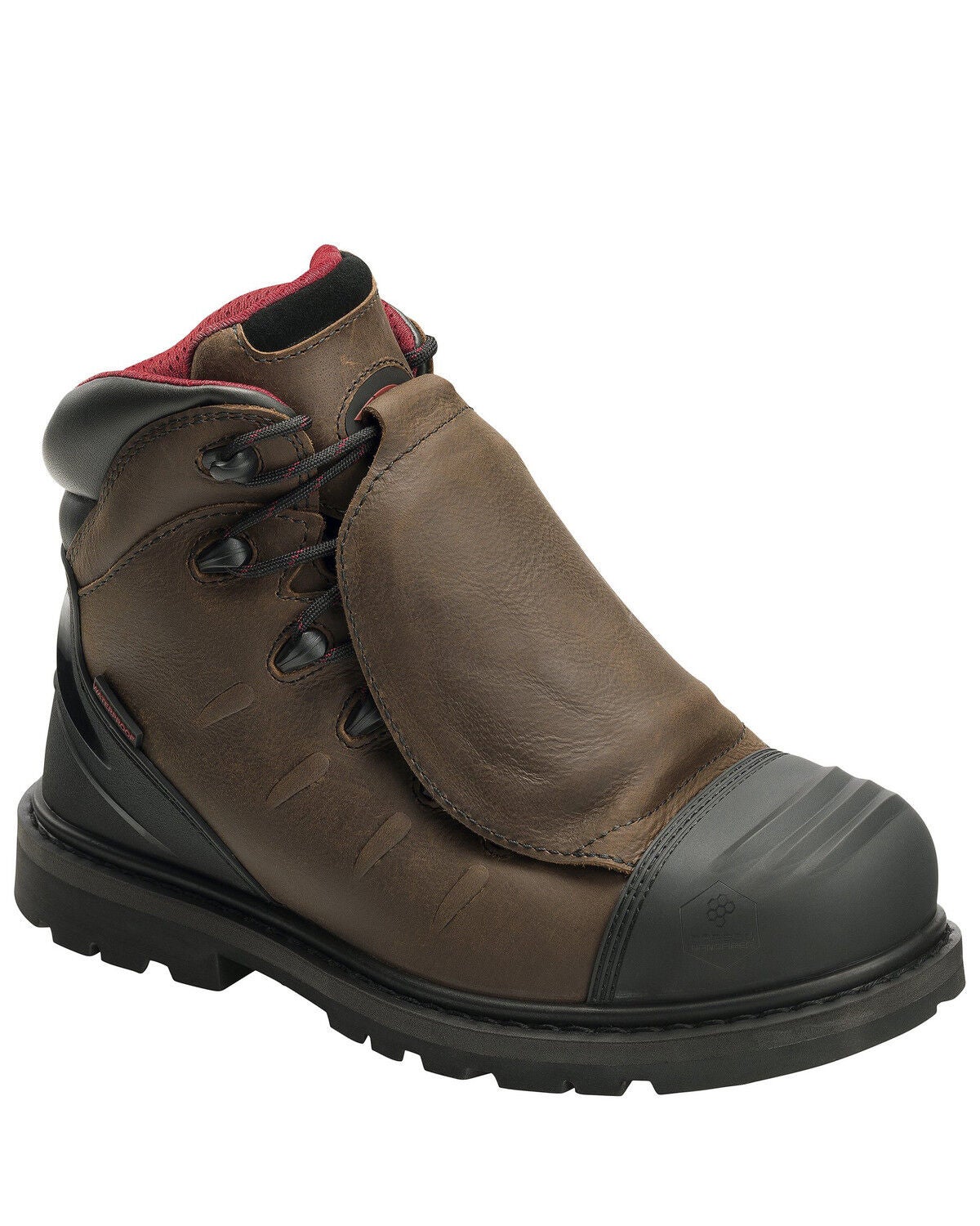 Avenger Men's Hammer External Met Guard Work Boots - Carbon Toe, Brown, hi-res