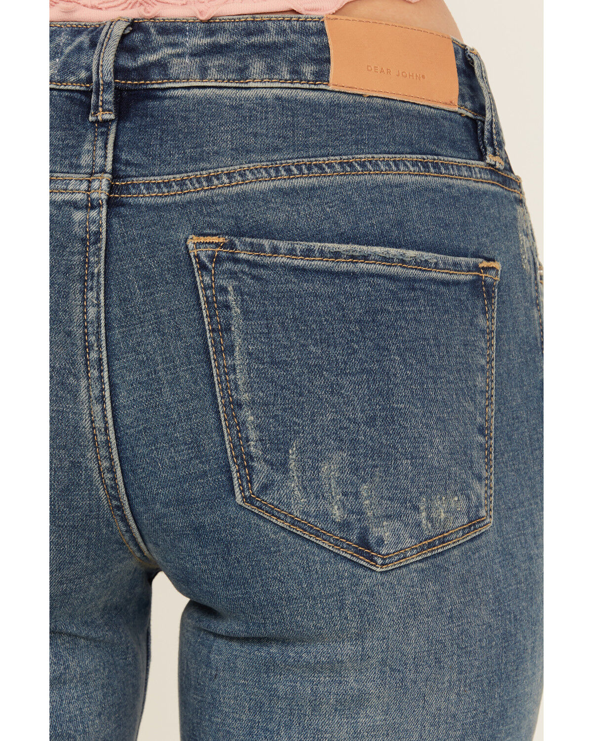 Image #4 - Dear John Women's Dark Wash Rosa High Rise Flare Stretch Denim Jeans, Dark Wash, hi-res