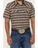 Image #3 - Cody James Men's Grit Plaid Print Short Sleeve Snap Western Shirt - Tall , Brown, hi-res