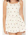 Image #3 - Cleo + Wolf Women's Polka Dot Sweetheart Mini Dress, Ivory, hi-res