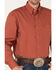 Image #3 - George Strait by Wrangler Men's Long Sleeve Button Down One Pocket Printed Western Shirt, Red, hi-res