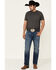 Wrangler Retro Men's Meadow Medium Wash Stretch Slim Straight Jeans - Long, Blue, hi-res