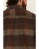 North River Men's Dark Brown Patina Large Plaid Western Flannel Shirt Jacket , Brown, hi-res