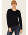 Image #1 - Ariat Women's FR Long Sleeve Polartec Top, Navy, hi-res