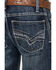 Image #2 - Wrangler 20X Boys' No.42 Canyon Lake Vintage Slim Bootcut Jeans, Blue, hi-res
