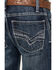 Image #2 - Wrangler 20X Boys' No.42 Canyon Lake Vintage Slim Bootcut Jeans , Blue, hi-res