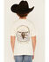 Image #4 - Sable Sky Boys' Howdy Short Sleeve Graphic T-Shirt, Cream, hi-res