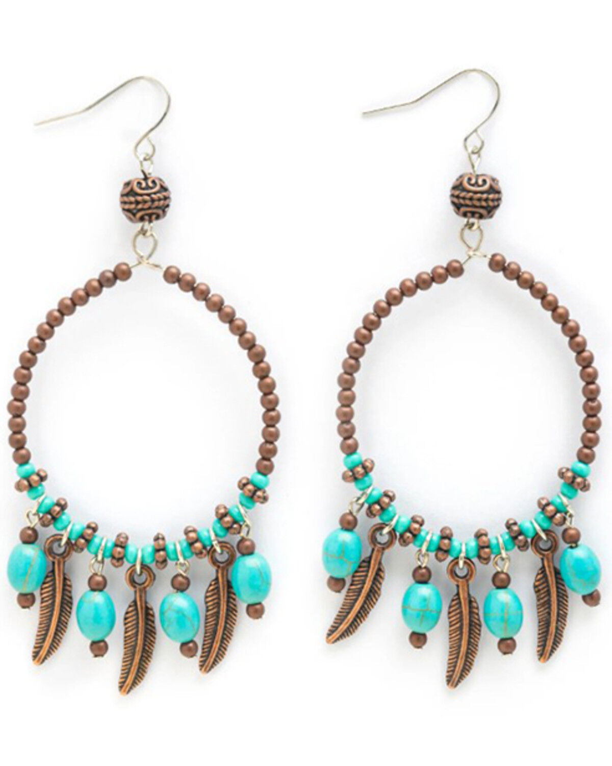 Image #1 - Cowgirl Confetti Women's Circle of Love Earrings, Silver, hi-res