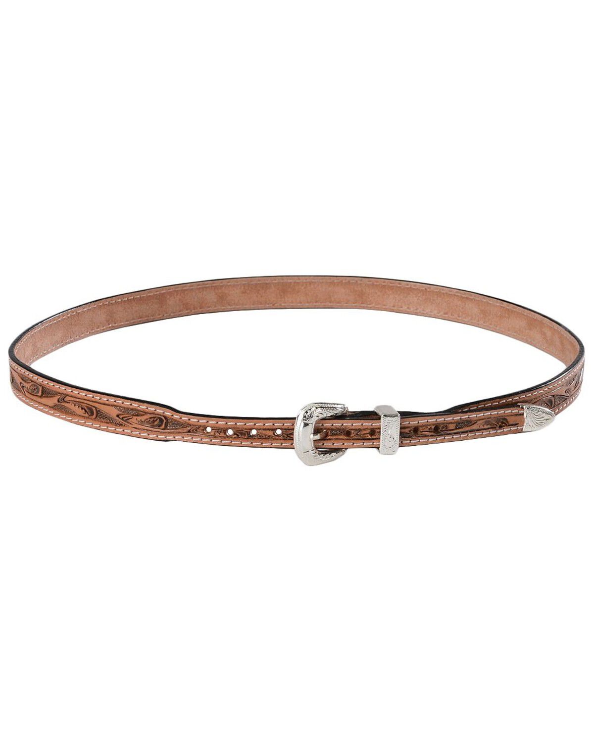 Image #2 - Embossed Leather Hat Band, Natural, hi-res