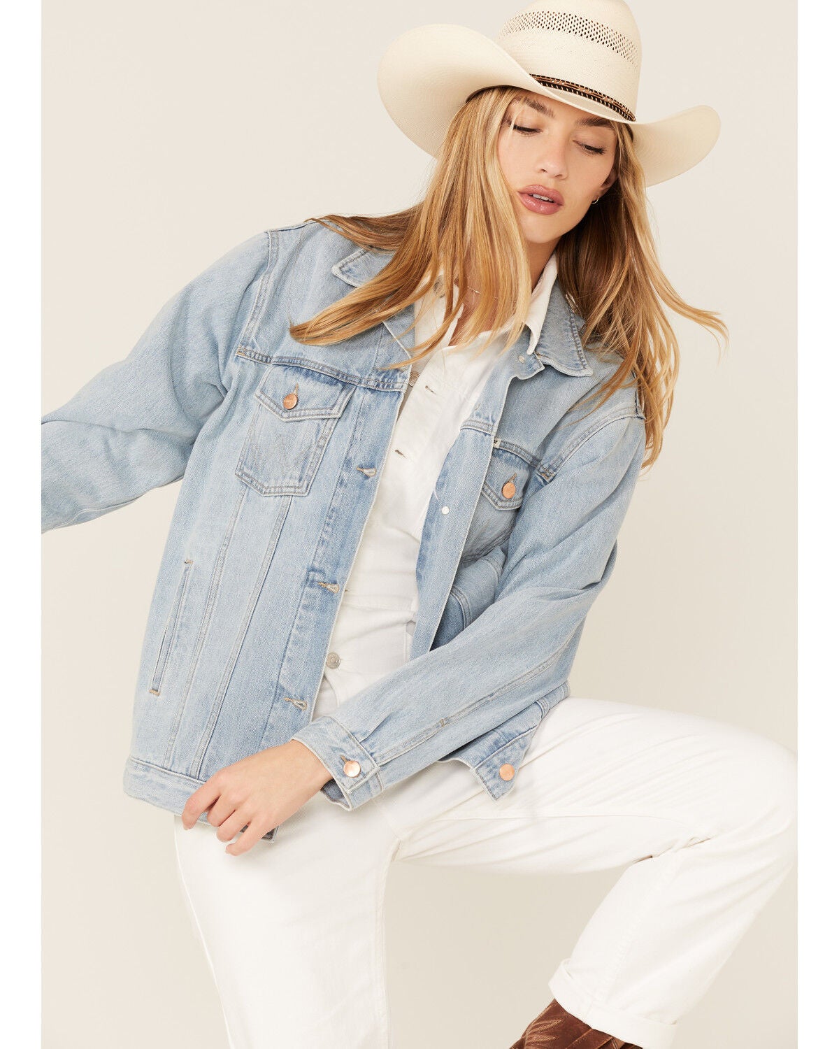 Wrangler Women's Heritage Lovestruck Denim Jacket, Blue, hi-res