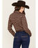 Image #4 - Cinch Women's Southwestern Long Sleeve Button Down Western Shirt, Multi, hi-res