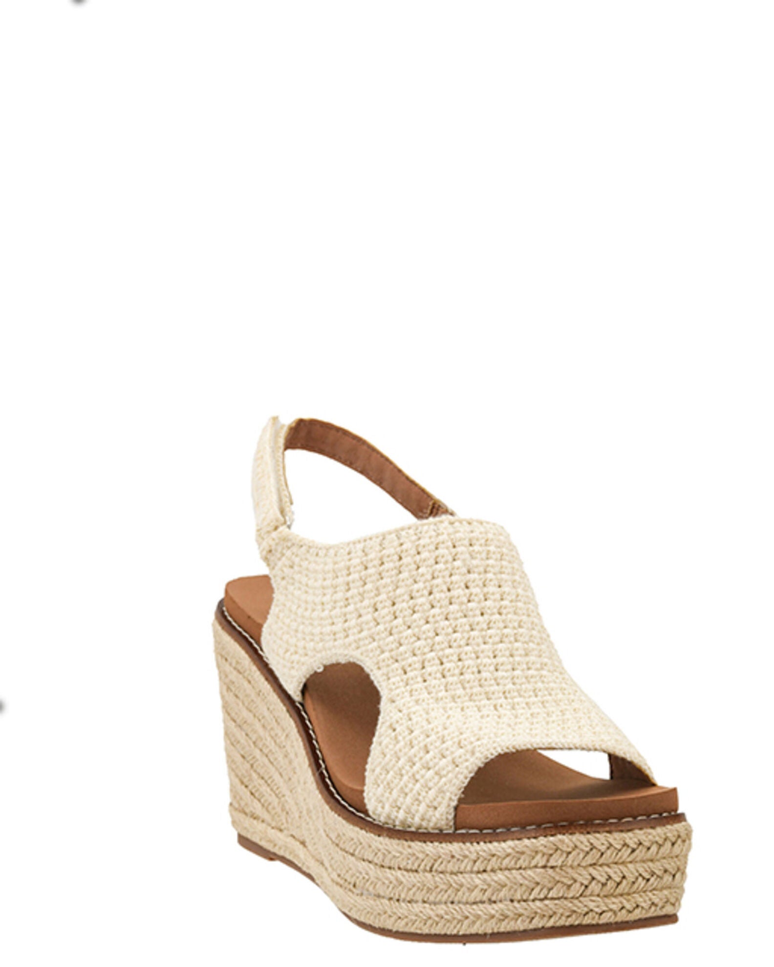 Corkys Table for Two Wedge Sandals in COGNAC main image 1
