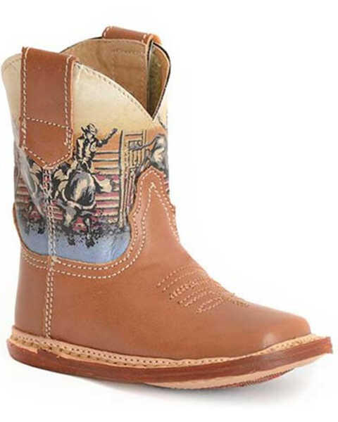 Roper Infants' Rodeo Western Boots - Square Toe, Brown, hi-res