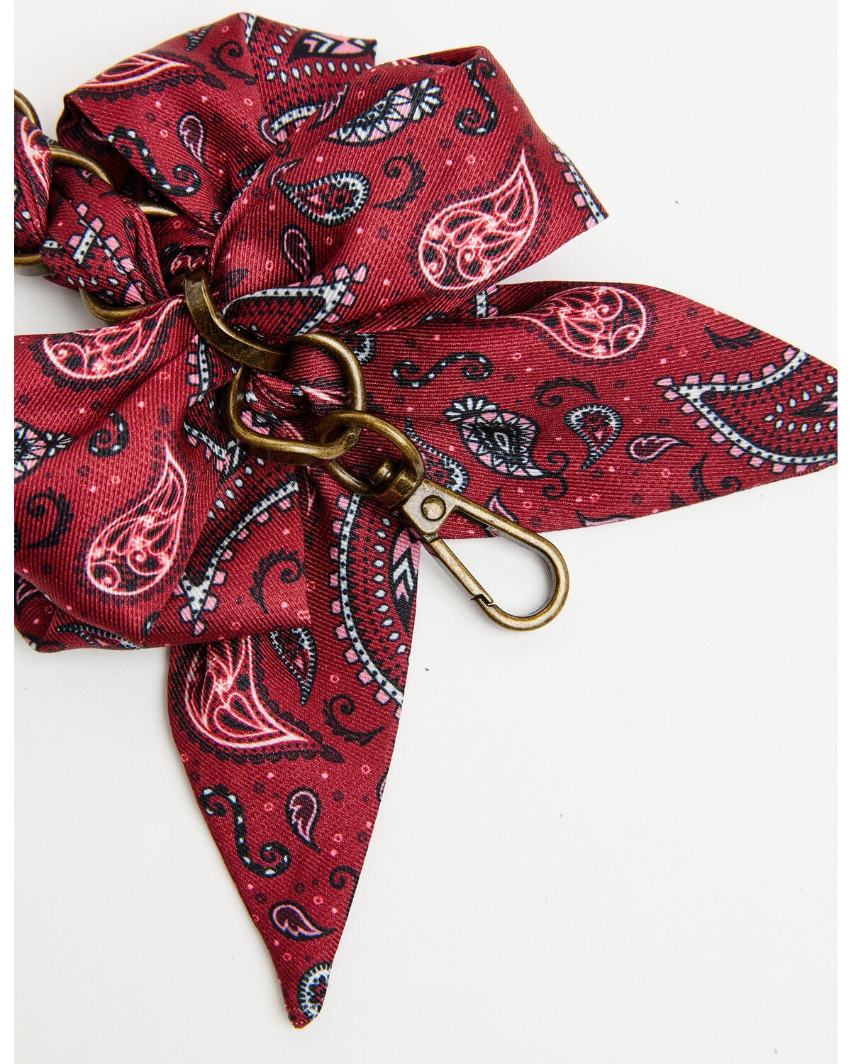 Image #4 - Boot Barn Women's Bandana Bow Bag Charm, Red, hi-res