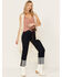 En Creme Floral Crochet High-Low Vest, Cream, hi-res
