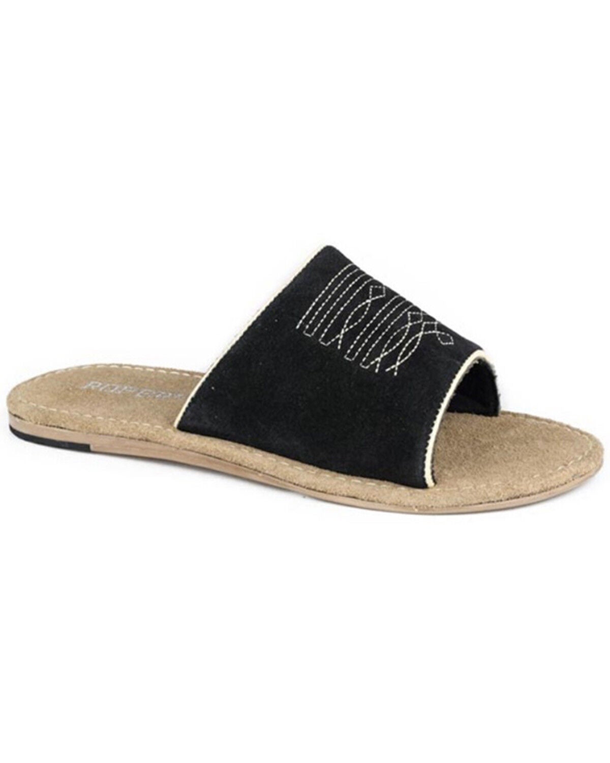 Image #1 - Roper Women's Hampton Sandals, Black, hi-res