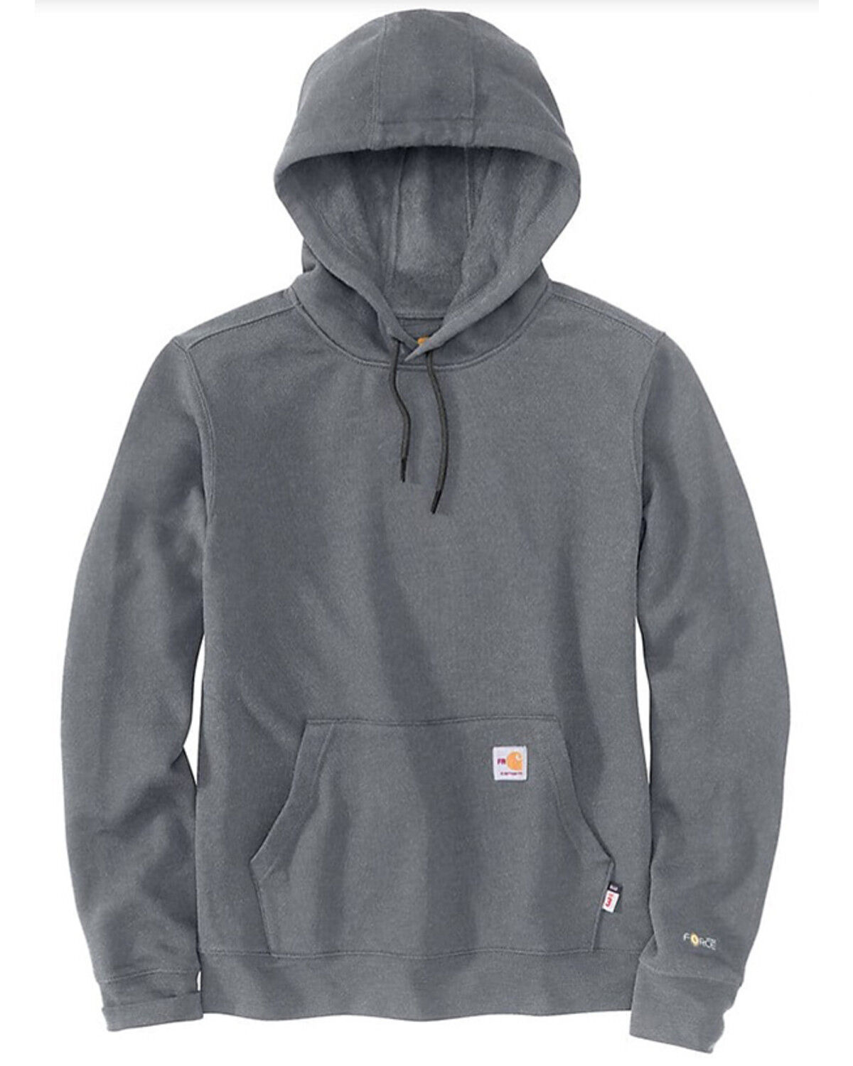 Image #1 - Carhartt Men's FR Force Loose Fit Midweight Hooded Sweatshirt, Grey, hi-res