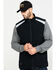 Image #1 - Hawx Men's Black Reflective Softshell Moto Work Vest - Tall , Black, hi-res