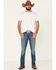 Image #1 - Wrangler Retro Men's Starry Night Stretch Slim Bootcut Jeans - Long , , hi-res