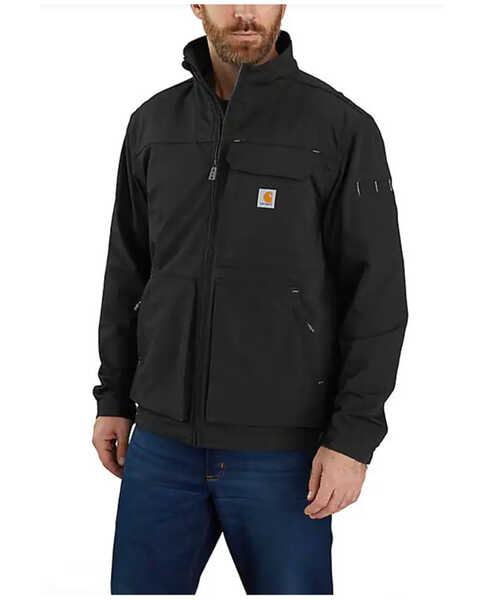 Image #1 - Carhartt Men's Super Dux Relaxed Fit Lightweight Zip-Front Work Jacket - Tall , Black, hi-res