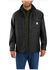Carhartt Men's Rain Defender Relaxed Heavyweight Hooded Work Shirt Jacket , Black, hi-res