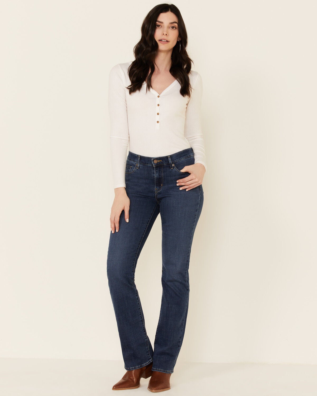Levi's Women's Lapis Bootcut Jeans, Blue, hi-res