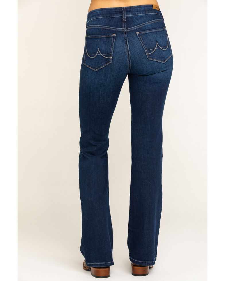 Ariat Women's Dark Ultra Stretch Flare Katie Jeans, Blue, hi-res