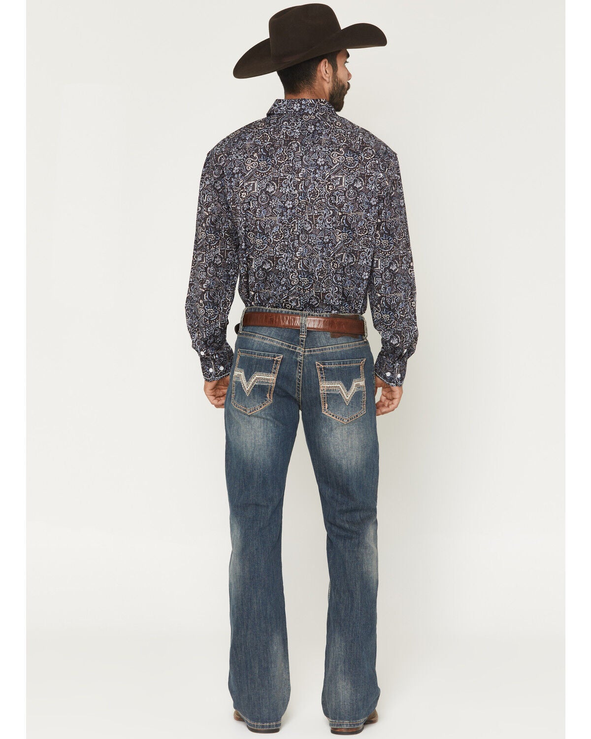Image #3 - Rock & Roll Denim Men's Double Barrel Reflex Medium Wash Bootcut Stretch Denim Jeans, Medium Wash, hi-res