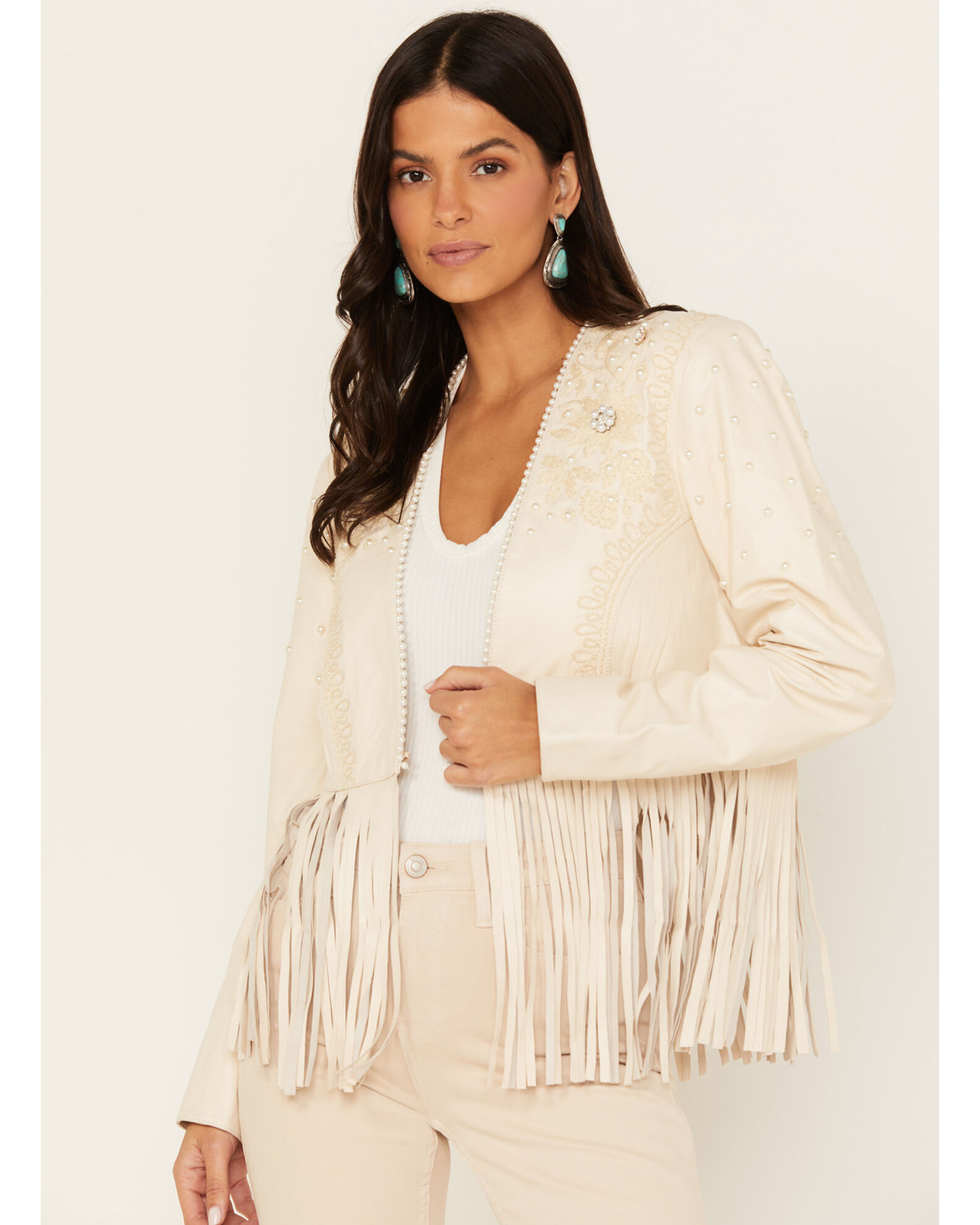 Boot Barn X Double D Women's Exclusive Embellished Fringe Bridal Jacket