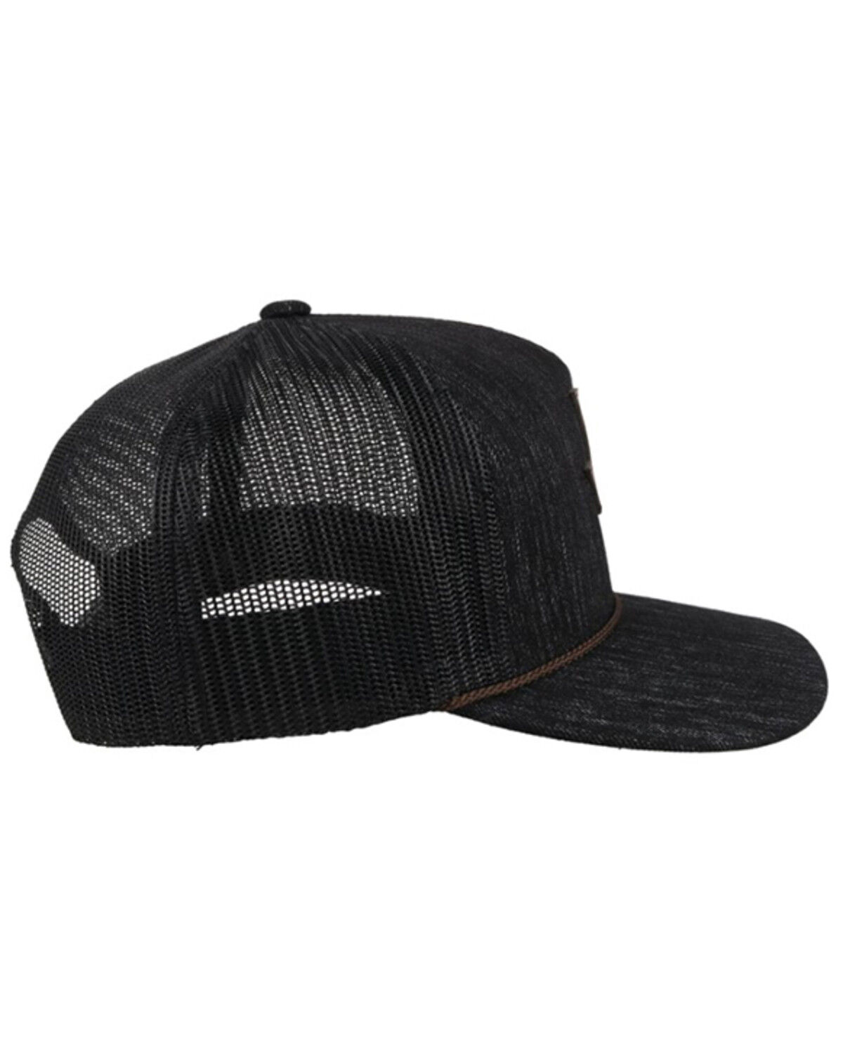 Image #5 - Hooey Men's Tejas Logo Patch Trucker Cap, Black, hi-res
