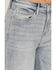 Image #2 - Miss Me Women's Light Wash High Rise 32" Super Wide Stretch Denim Jeans, Light Wash, hi-res