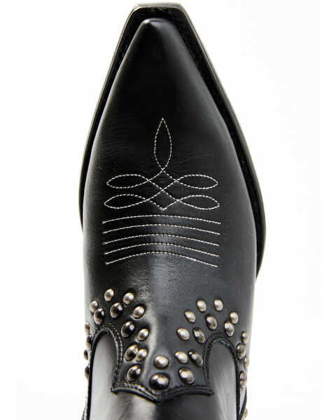 Image #6 - Idyllwind Women's Studded Fringe Day Trip Western Boots - Snip Toe, Black, hi-res