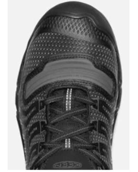 Image #3 - Keen Men's Kansas City Lace-Up Work Sneakers - Carbon Toe, Black, hi-res