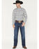 Image #1 - Cinch Men's Grant Dark Wash Relaxed Bootcut Performance Stretch Denim Jeans, Indigo, hi-res