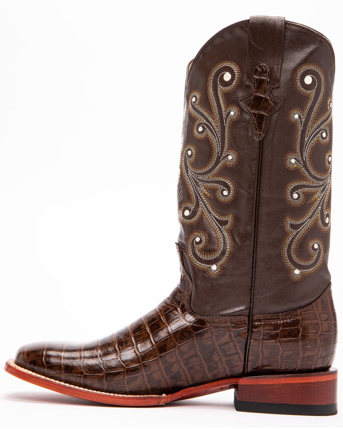 gator belly square toe boots
