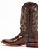 Ferrini Men's Chocolate Alligator Belly Print Western Boots - Broad Square Toe, Chocolate, hi-res