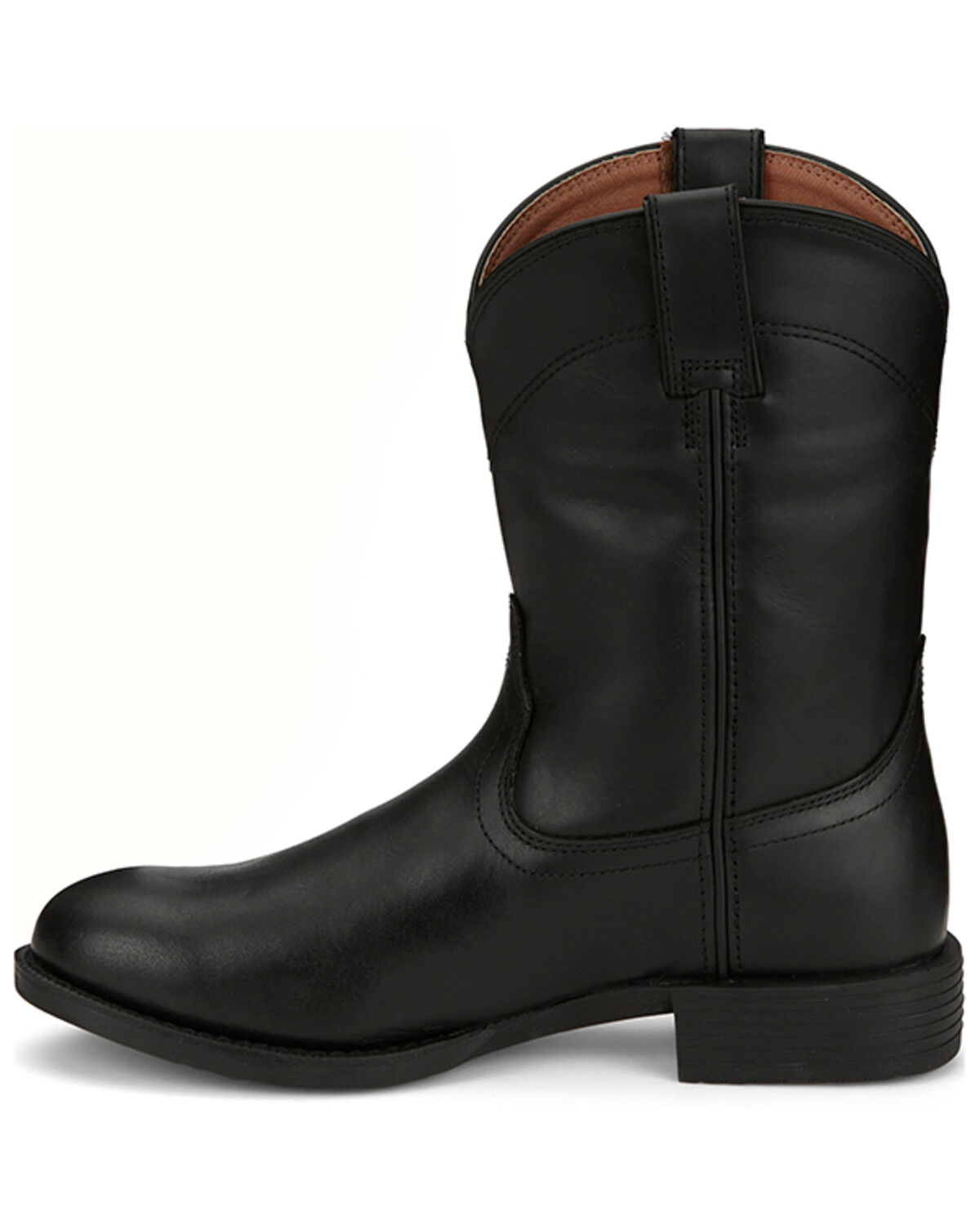 Image #3 - Justin Men's Kiligore Roper Boots - Round Toe, Black, hi-res