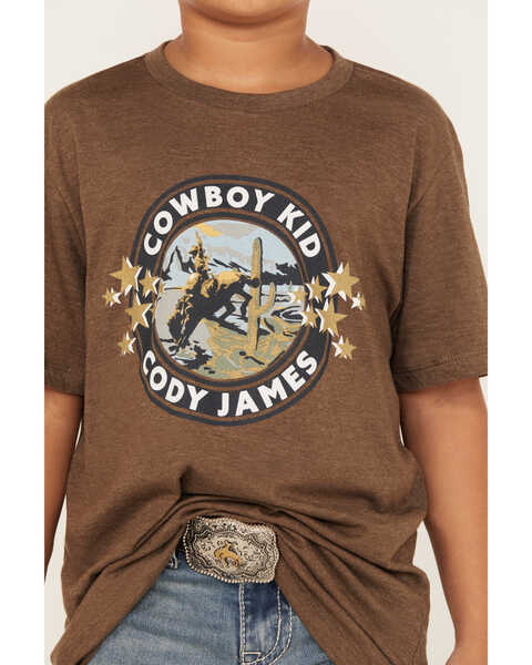Image #3 - Cody James Men's Cowboy Kid Short Sleeve Graphic T-Shirt, Brown, hi-res