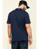 Image #2 - Hawx Men's Navy Miller Pique Short Sleeve Work Polo Shirt, Navy, hi-res
