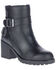 Harley Davidson Women's Lalanne Double Strap Moto Boots - Round Toe, Black, hi-res